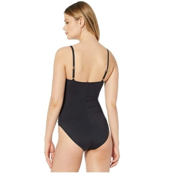 Island Goddess Rouched Body Lingerie Mio One Piece Swimsuit Size 14 - Picture 9 of 13